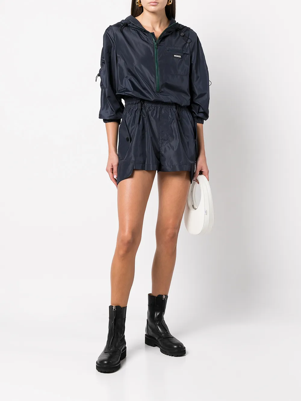 Monse Playsuit met trekkoord - Blauw