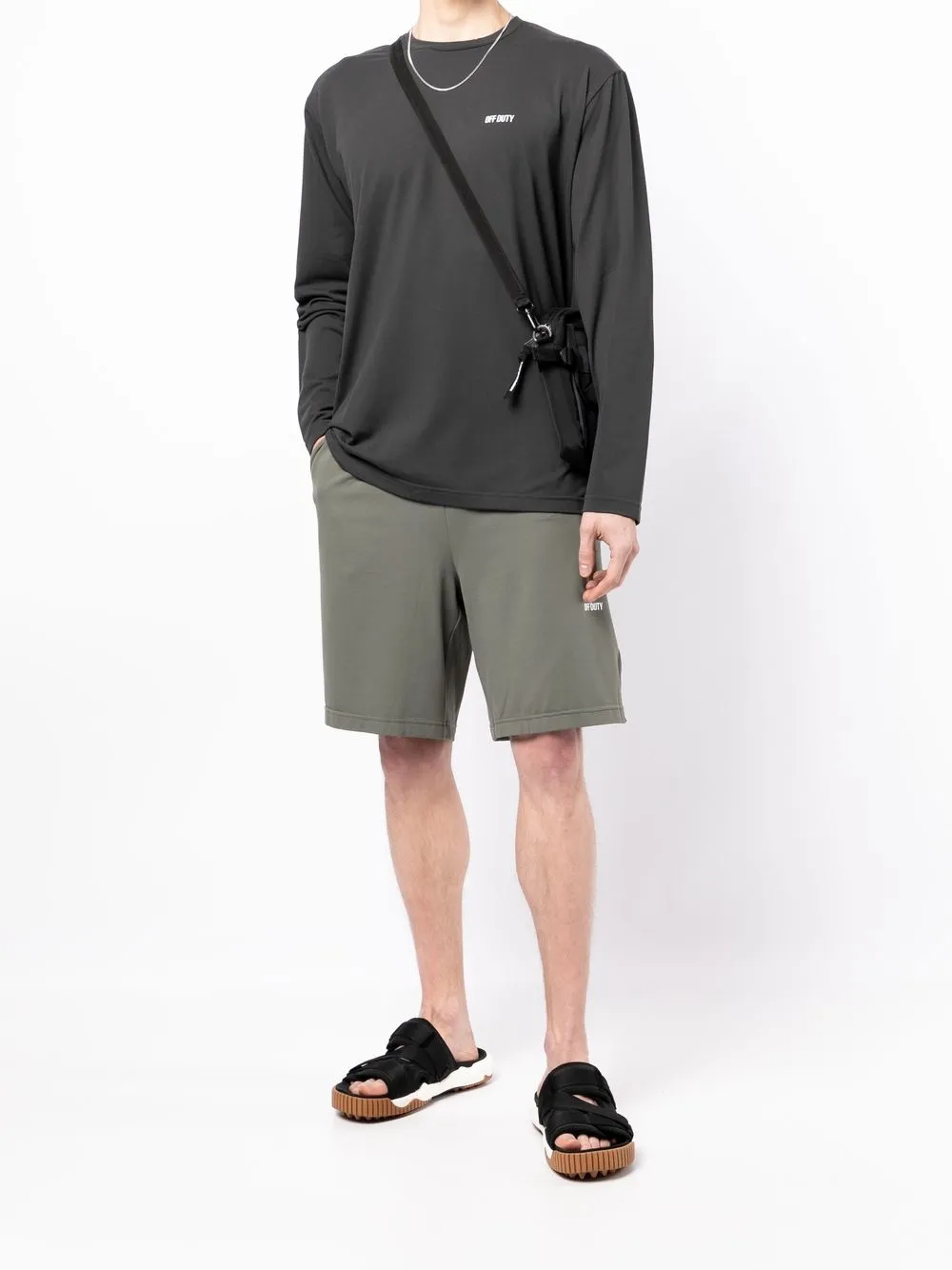 Off Duty T-shirt met lange mouwen - Zwart