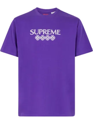 Supreme x Jordan logo-print T-shirt - Farfetch