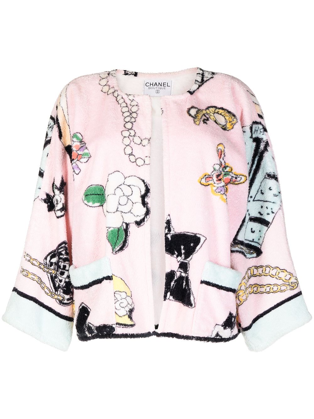 Image 1 of CHANEL Pre-Owned 1980-1990s Icon terry-cloth jacket