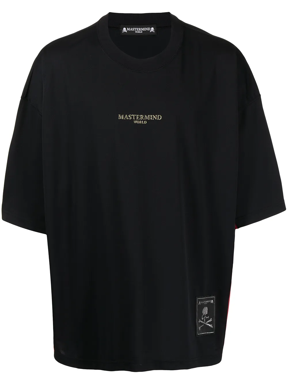 

Mastermind World contrast-panel oversized T-shirt - Black