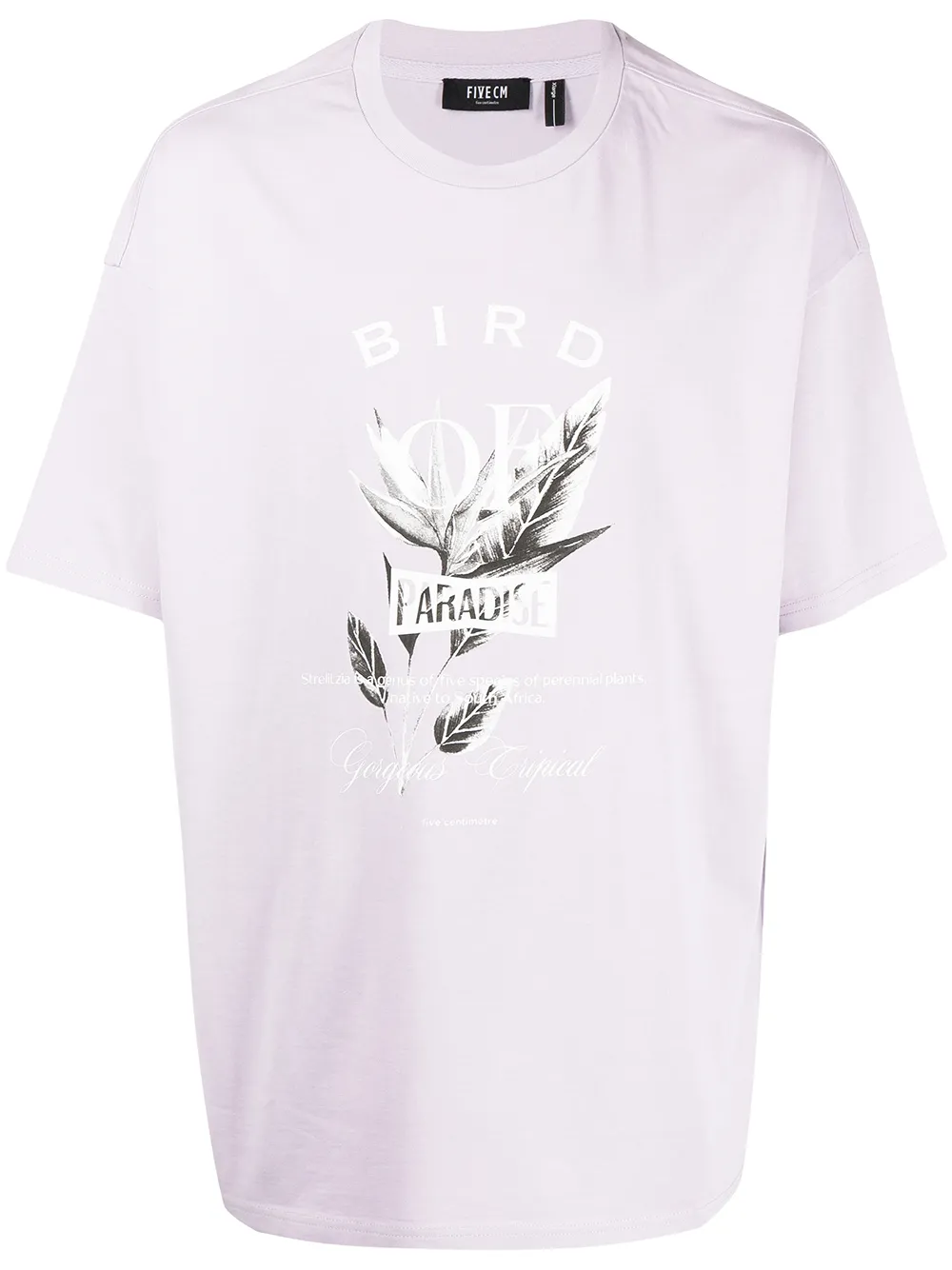 

FIVE CM playera con estampado gráfico - Morado
