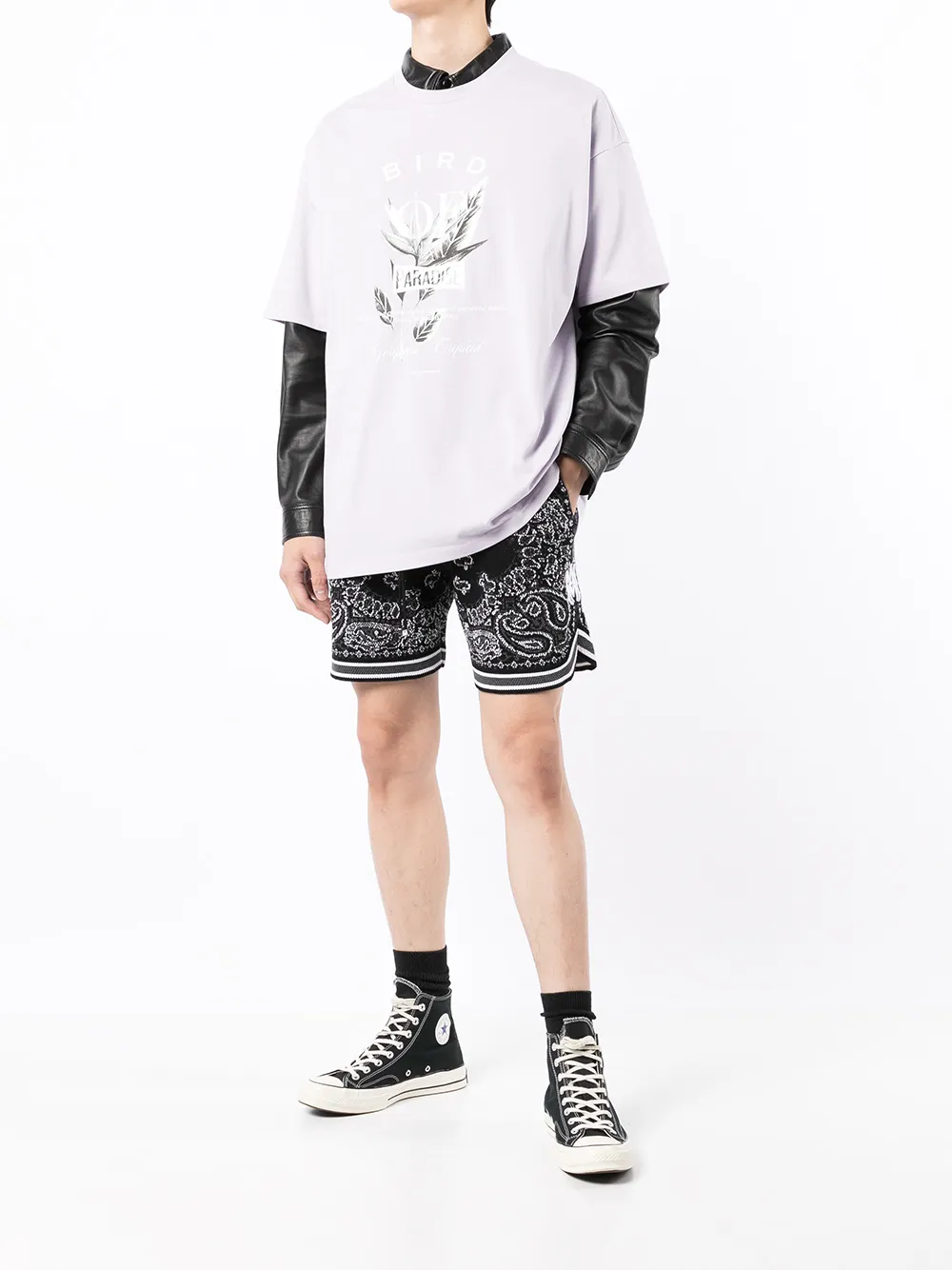 FIVE CM T-shirt met print - Paars