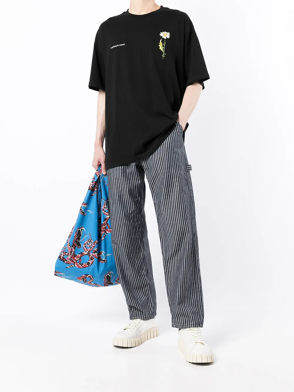 FIVE CM T-shirt met logoprint - Zwart