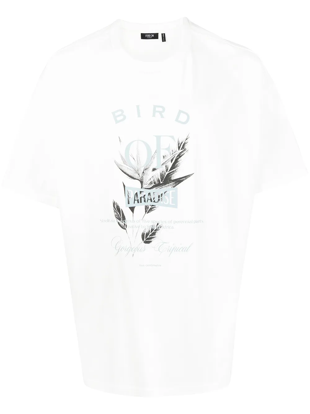 FIVE CM playera con estampado gráfico - Blanco
