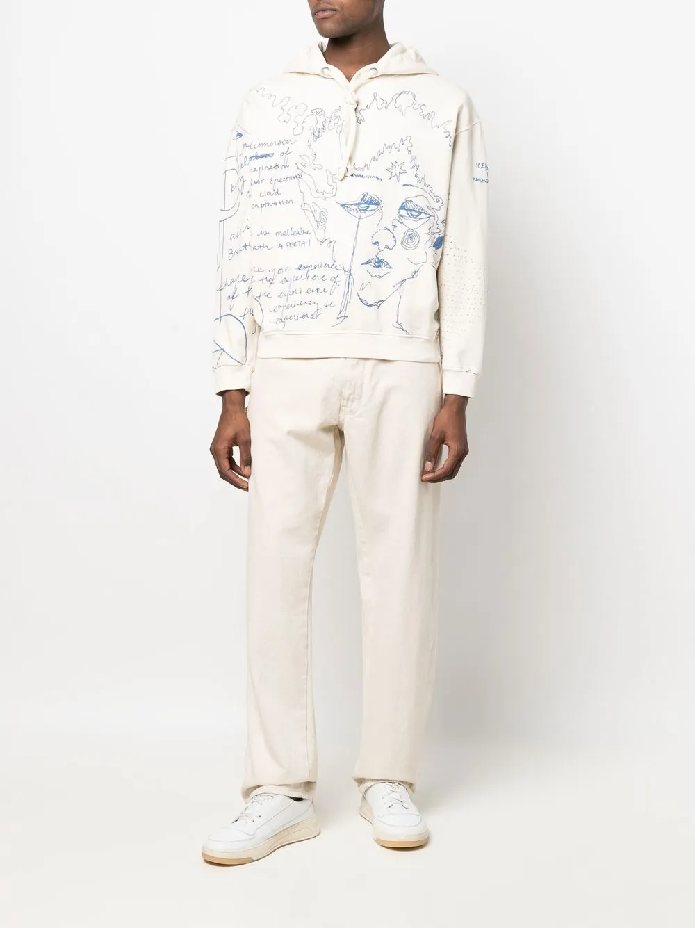 Iceberg x Kailand O. Morris katoenen hoodie - Beige