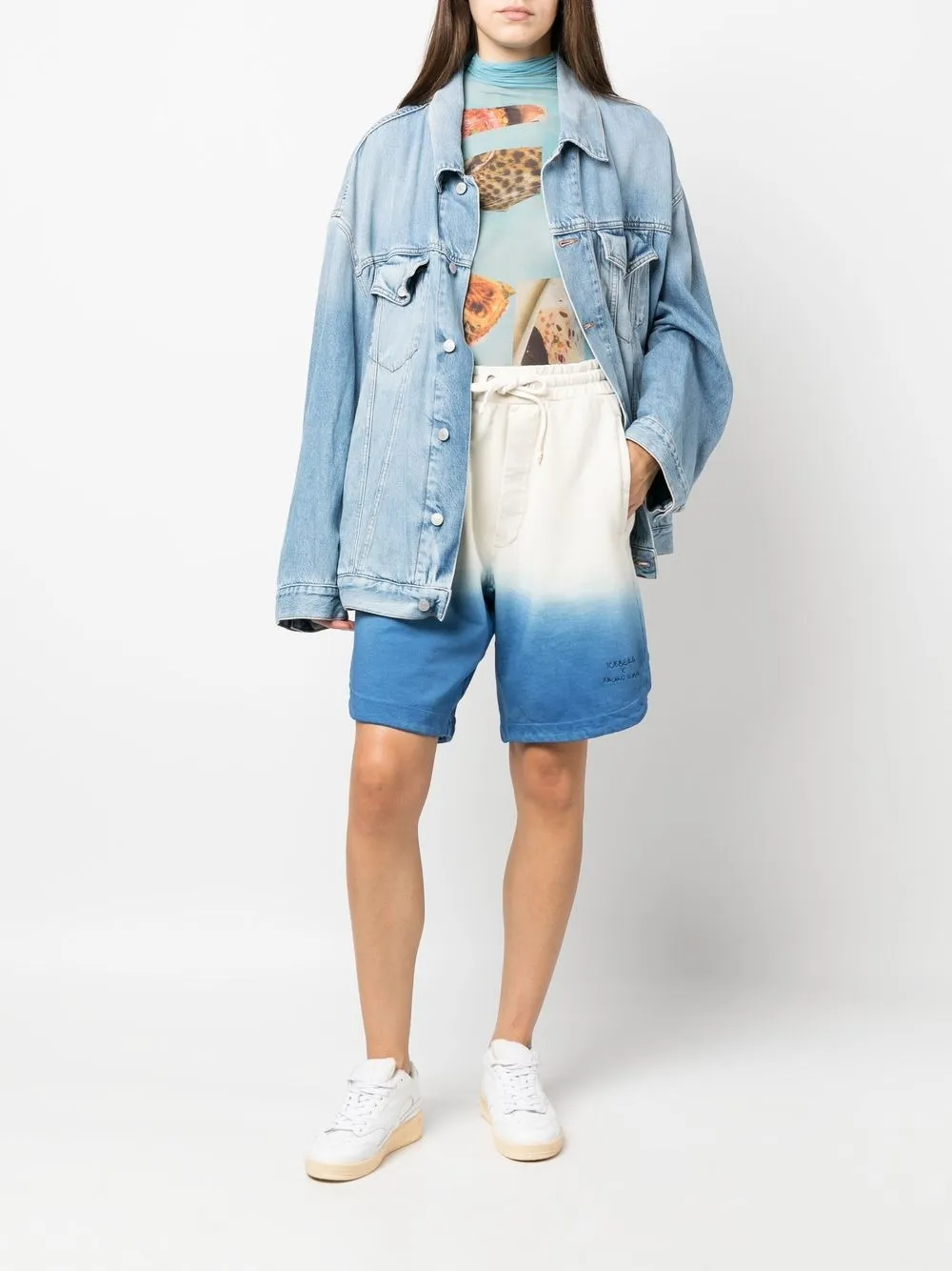 Iceberg Kailand O. Morris Tie-dye Shorts In Neutrals