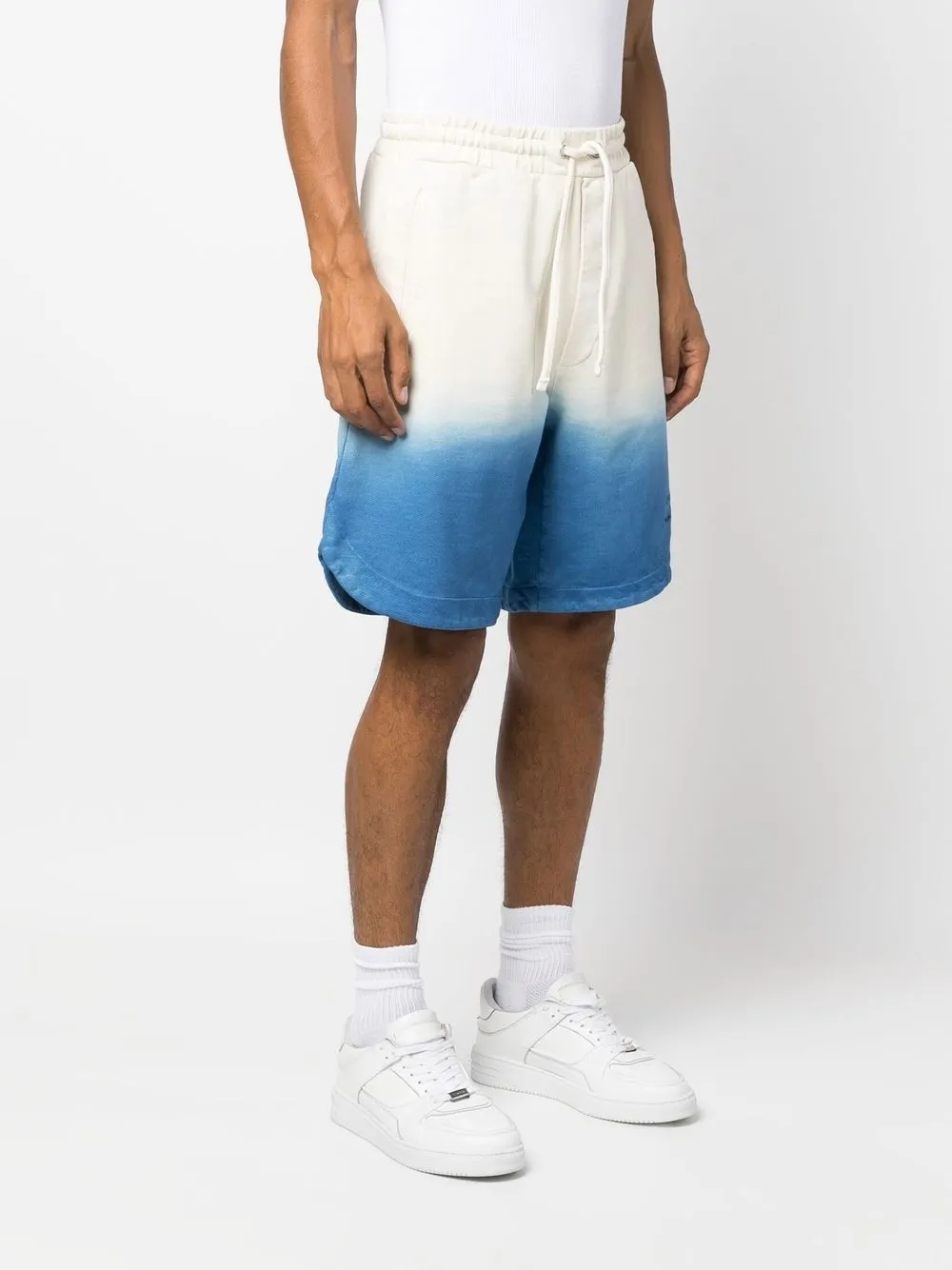 Shop Iceberg Kailand O. Morris Tie-dye Shorts In Neutrals