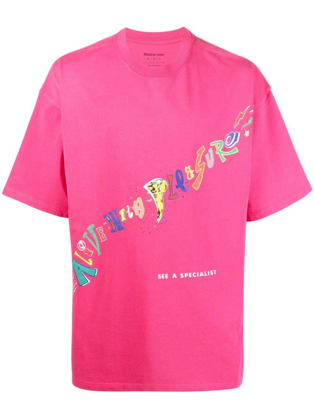 Image 1 of Martine Rose slogan-print T-shirt