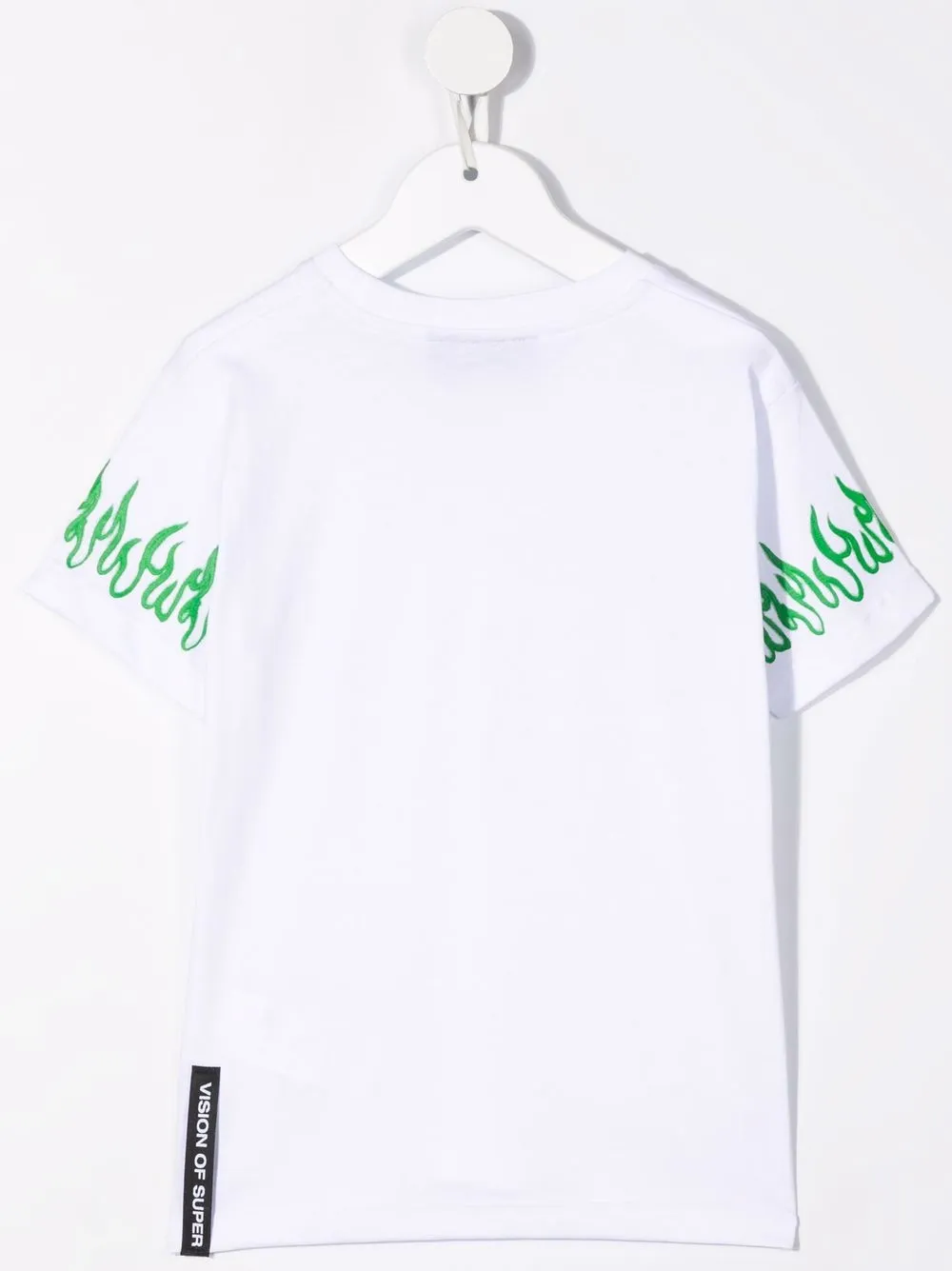 Vision Of Super Kids T-shirt met vlammenprint - Wit