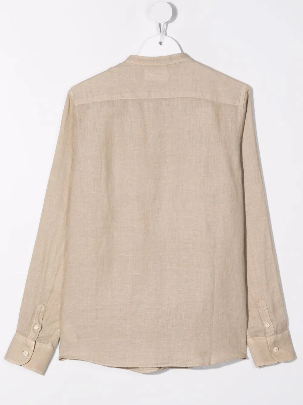 MC2 Saint Barth Kids Shirt met bandkraag - Beige