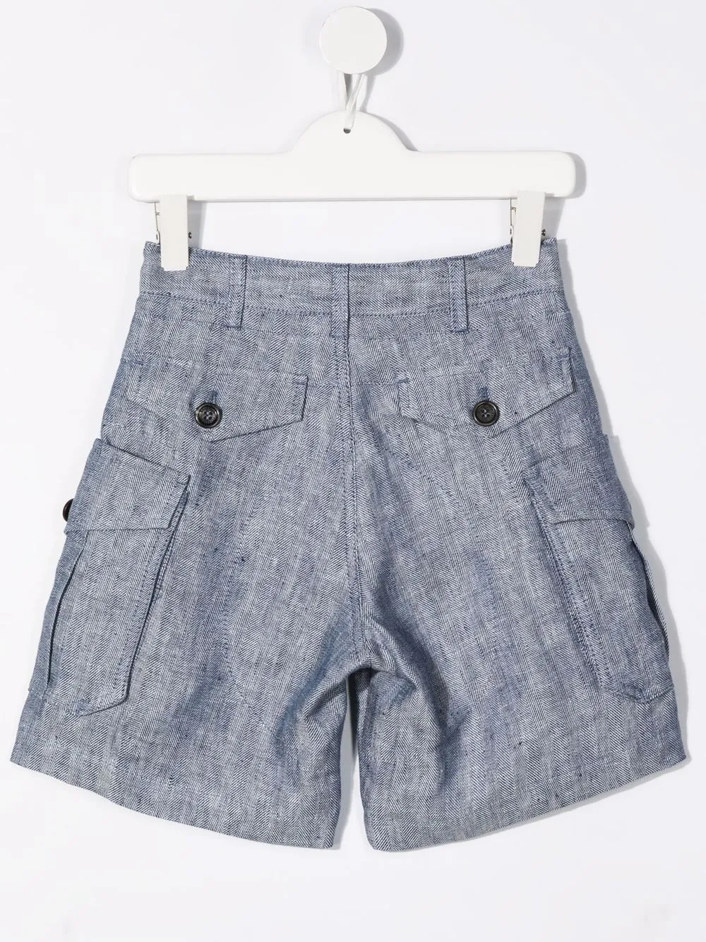 Brunello Cucinelli Kids Cargo shorts - Blauw