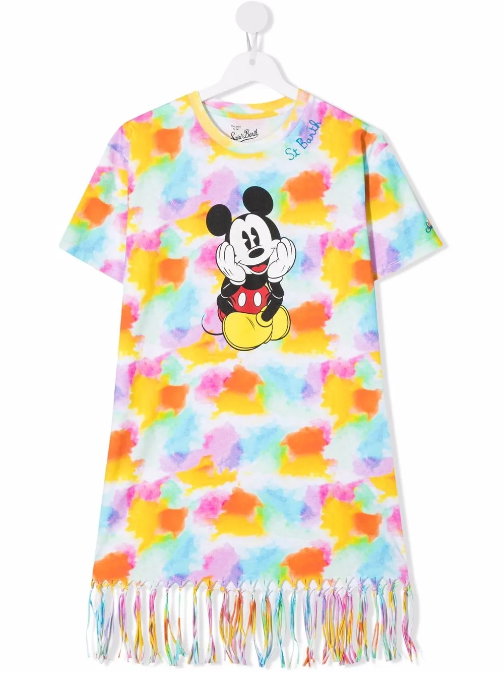 

MC2 Saint Barth Kids playera con estampado tie-dye - Rosado