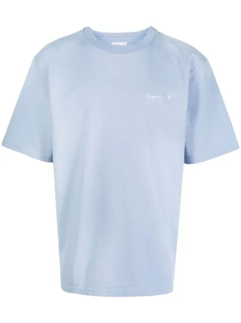 agnès b.  logo-embroidered T-shirt