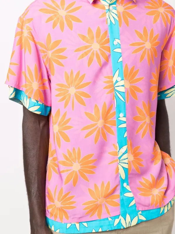 Jacquemus Layered floral print Shirt Farfetch