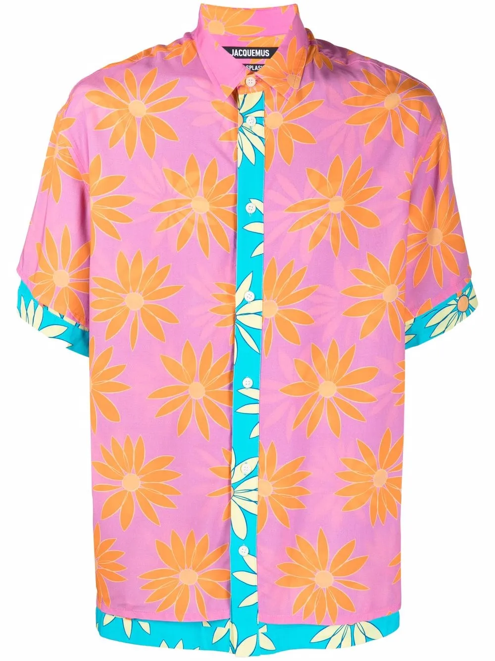 

Jacquemus layered floral-print shirt - Pink