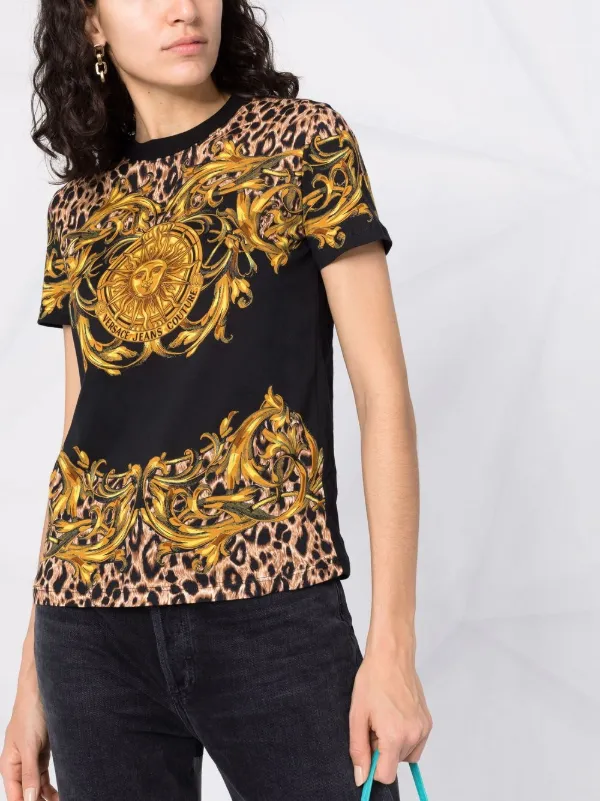 leopard print versace shirt