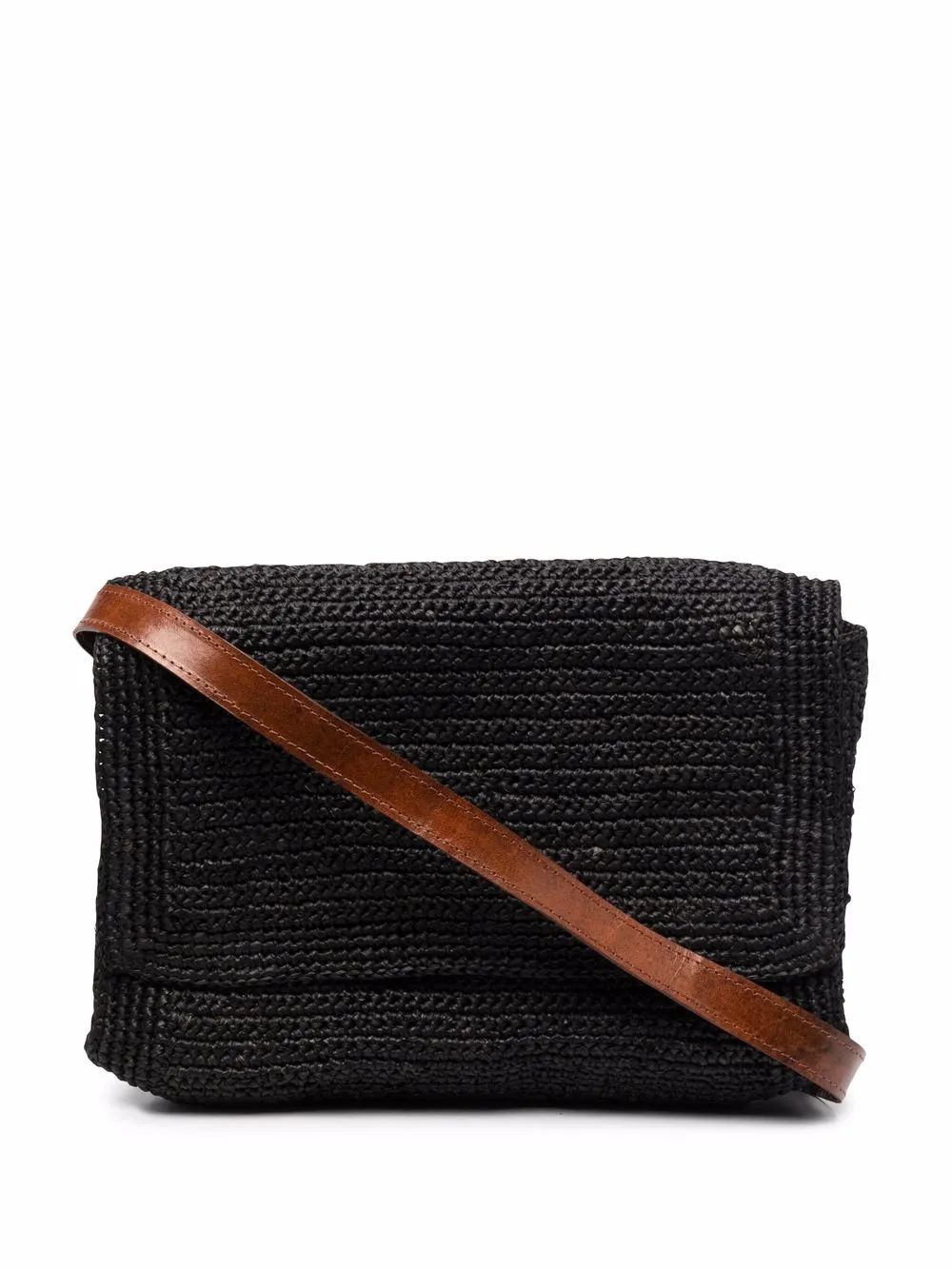 

IBELIV bolsa crossbody con diseño entretejido - Negro