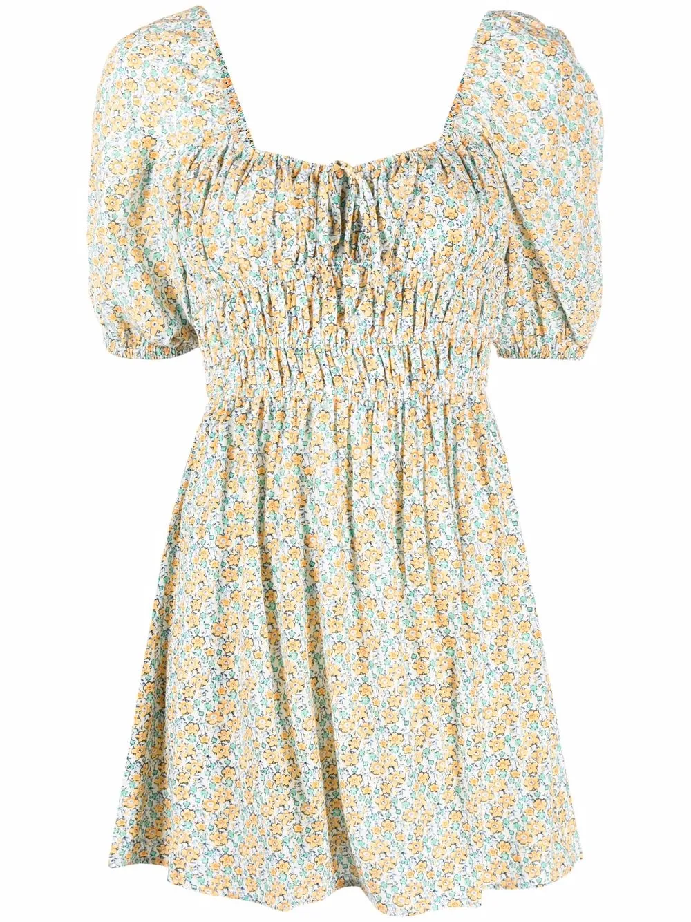 

Faithfull the Brand Sylvie floral-print mini dress - Neutrals