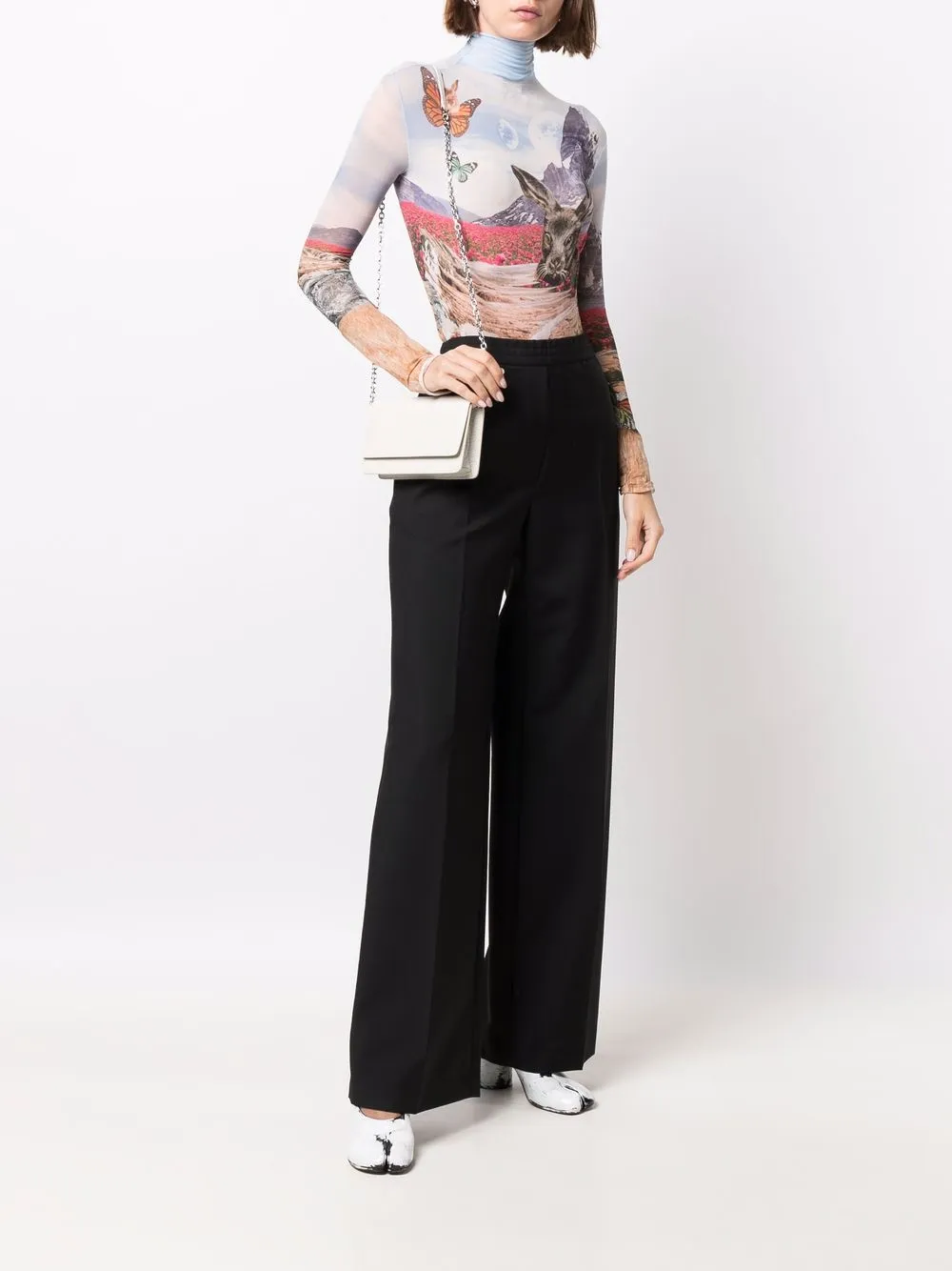 Maison Margiela Crossbodytas met logo - Wit