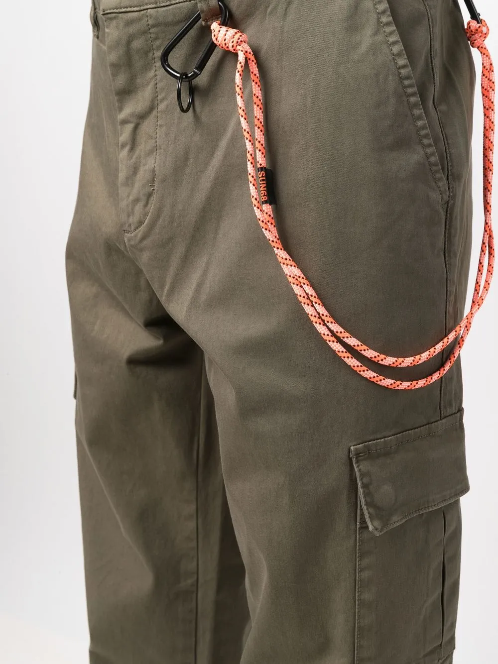 Sun68 Broek met zakdetail Groen
