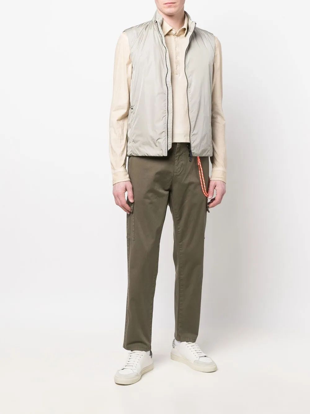 Sun68 Broek met zakdetail - Groen