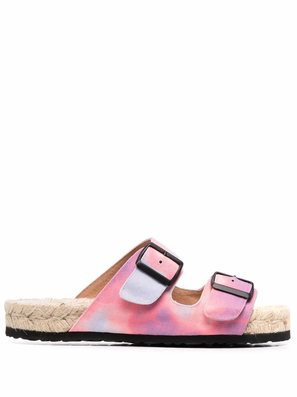 

Manebi sandalias tipo alpargatas con correas y hebillas - Rosado