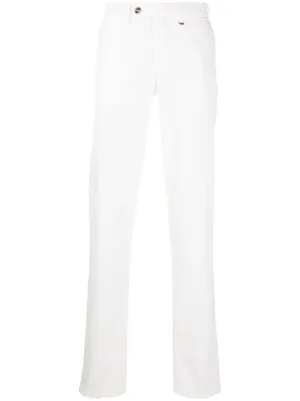 Farfetch Abbigliamento Pantaloni e jeans Pantaloni Pantaloni chinos Grigio Pantaloni sartoriali slim