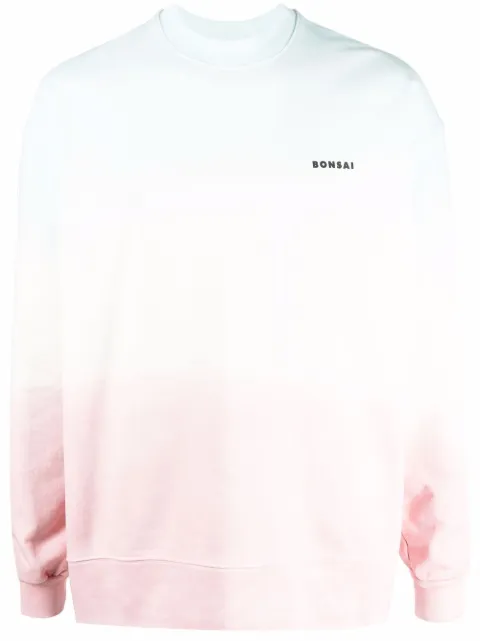 Bonsai - gradient-effect cotton sweatshirt
