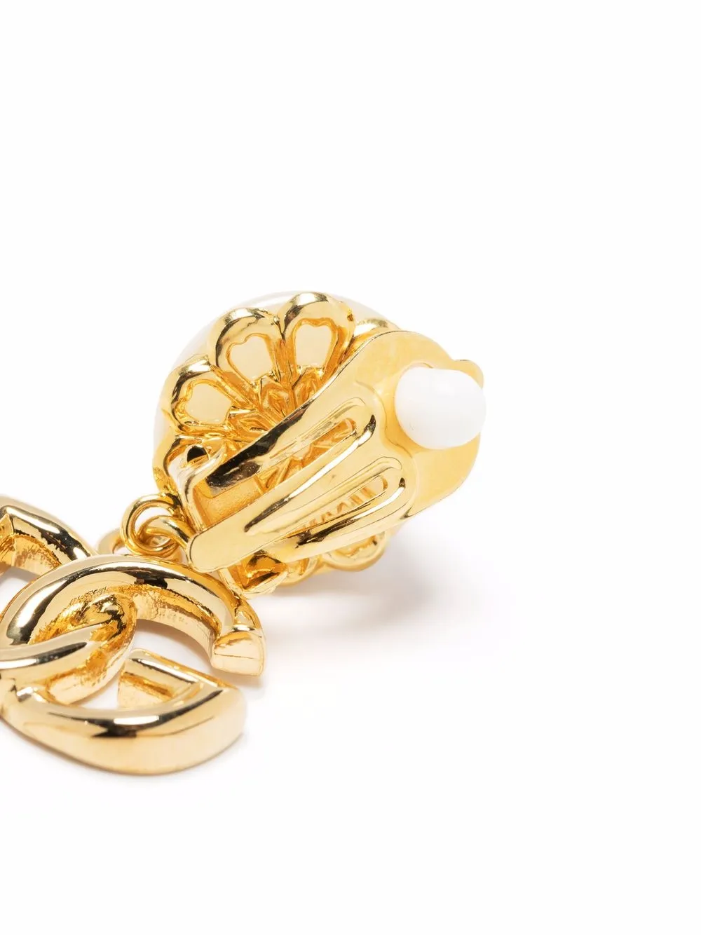  Dolce & Gabbana Hängeohrringe Mit Dg Logo   Gold 