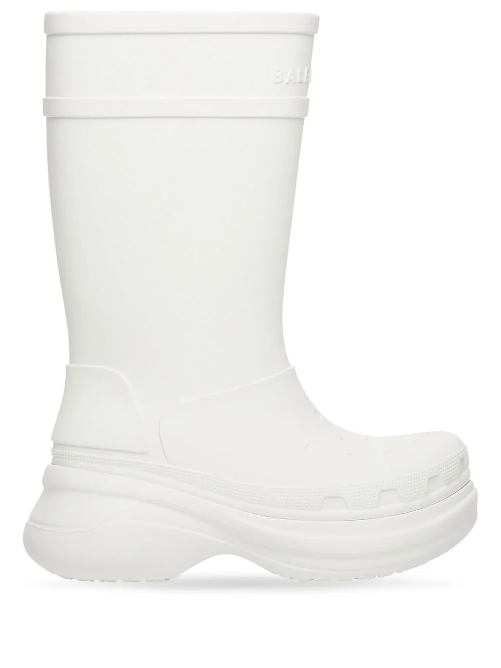 Balenciaga X Crocs&trade; Rubber Boots In White