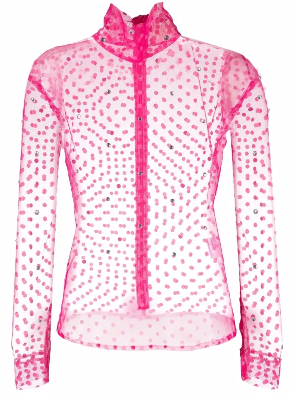 Loulou Sheer polka-dot Blouse - Farfetch