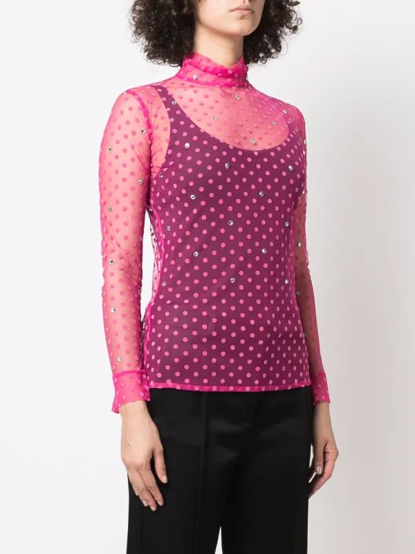 Loulou Sheer polka-dot Blouse - Farfetch