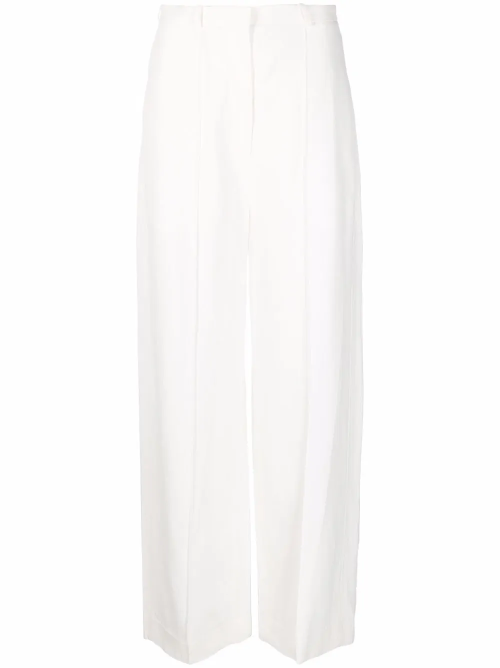 

TOTEME high-waist wide-leg trousers - White