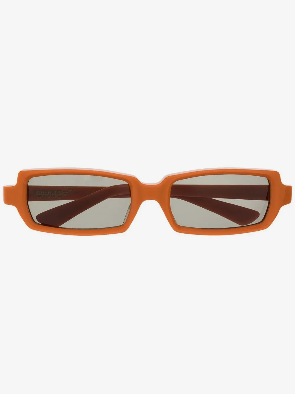 Undercover rectangle-frame tinted sunglasses | Orange | Image 1