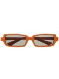 Undercover rectangle-frame tinted sunglasses - Orange