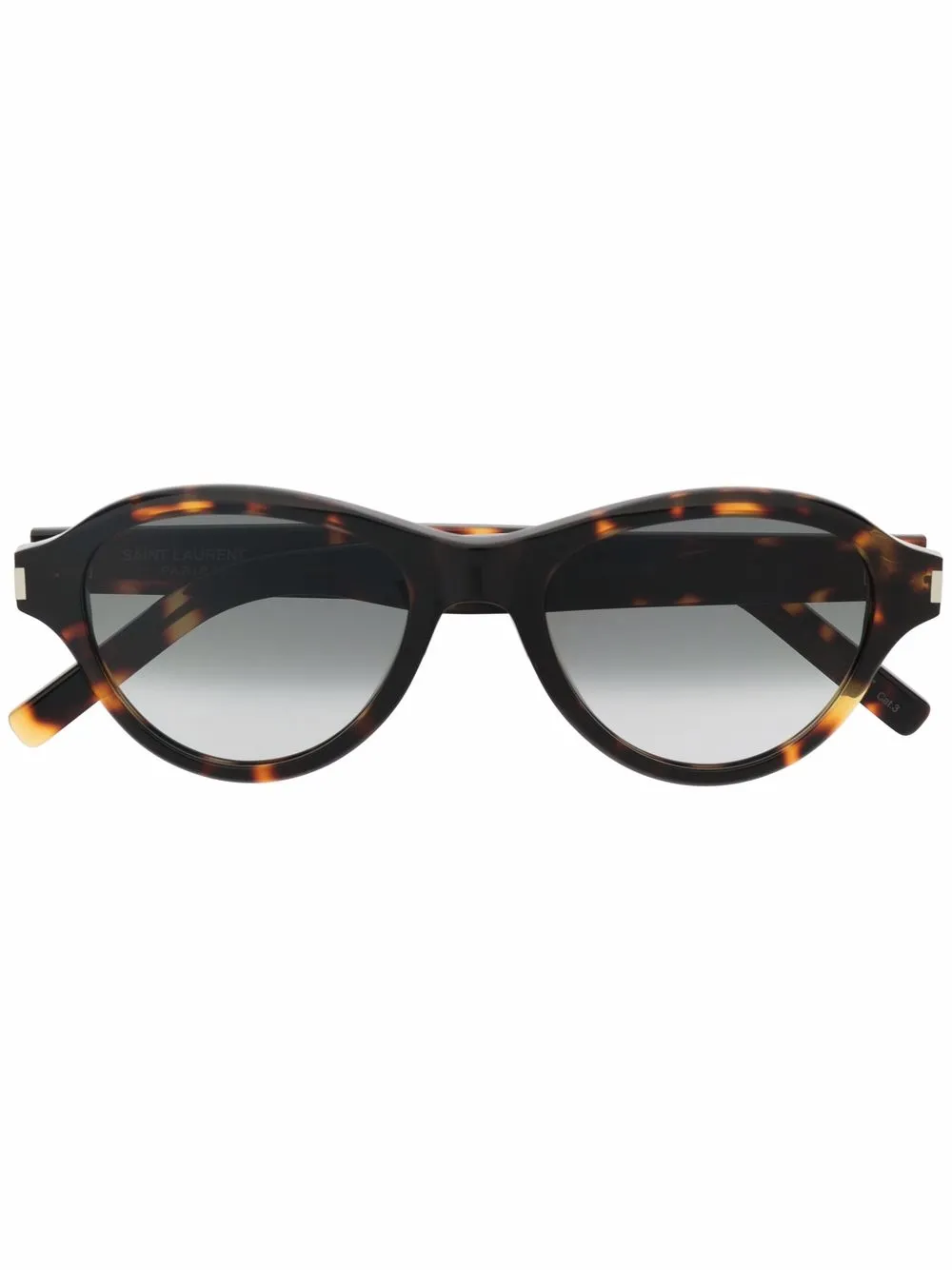 Saint Laurent Eyewear lentes de sol con armazón redonda - Marrón