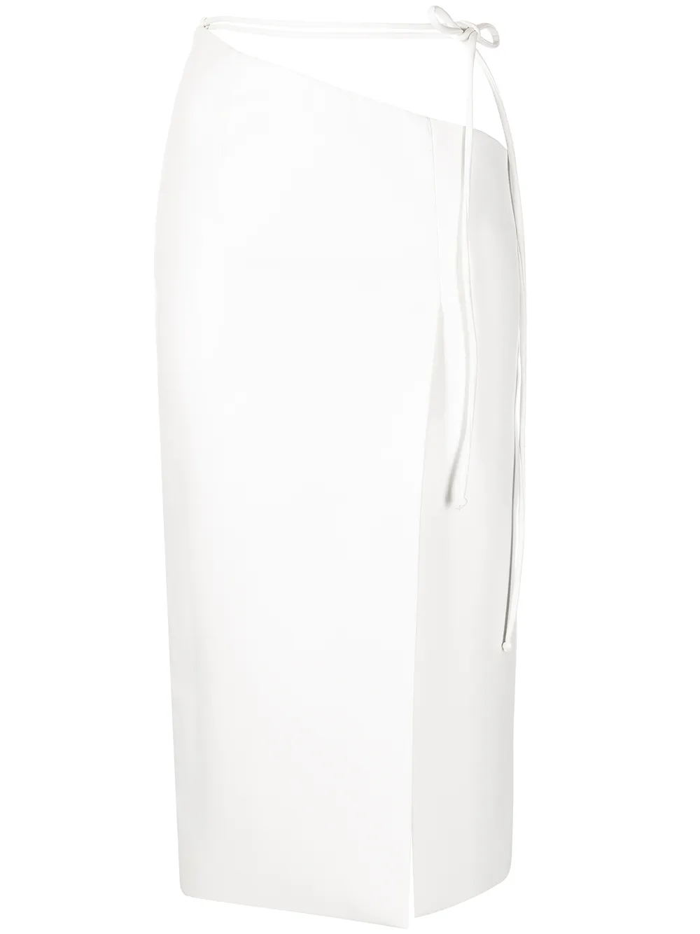 

Aleksandre Akhalkatsishvili asymmetric tied-waist skirt - White