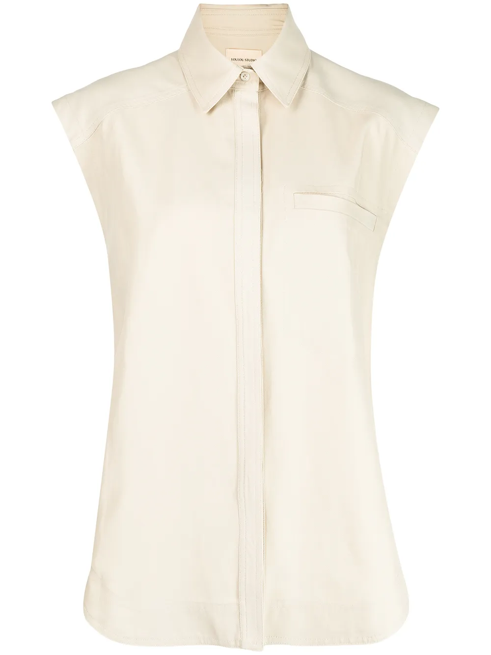 

Loulou Studio camisa sin mangas - Neutro