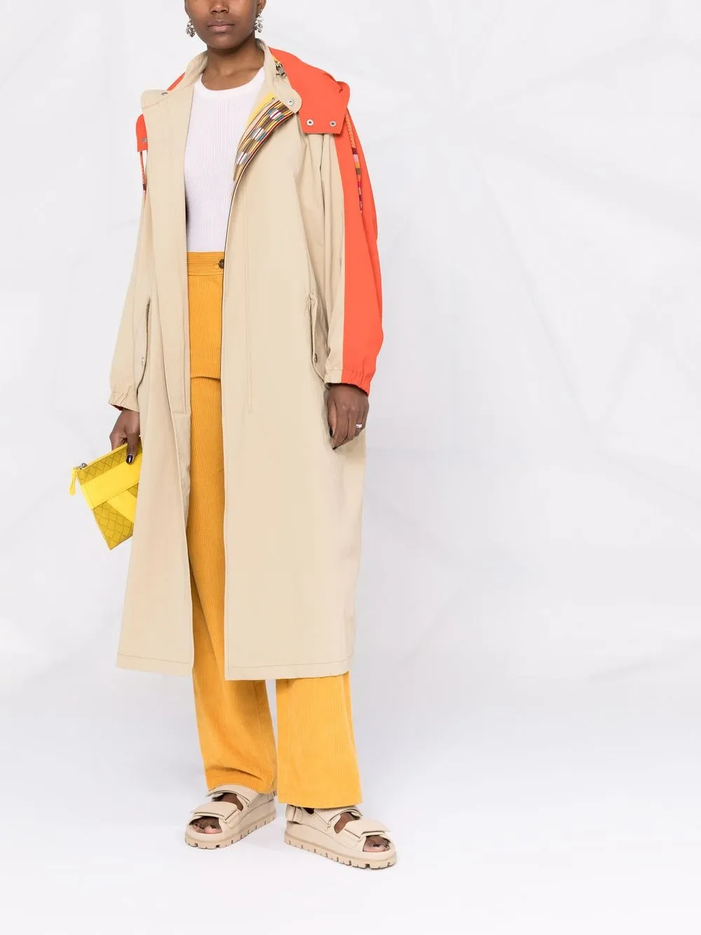 ETRO Trenchcoat met logoprint - Beige