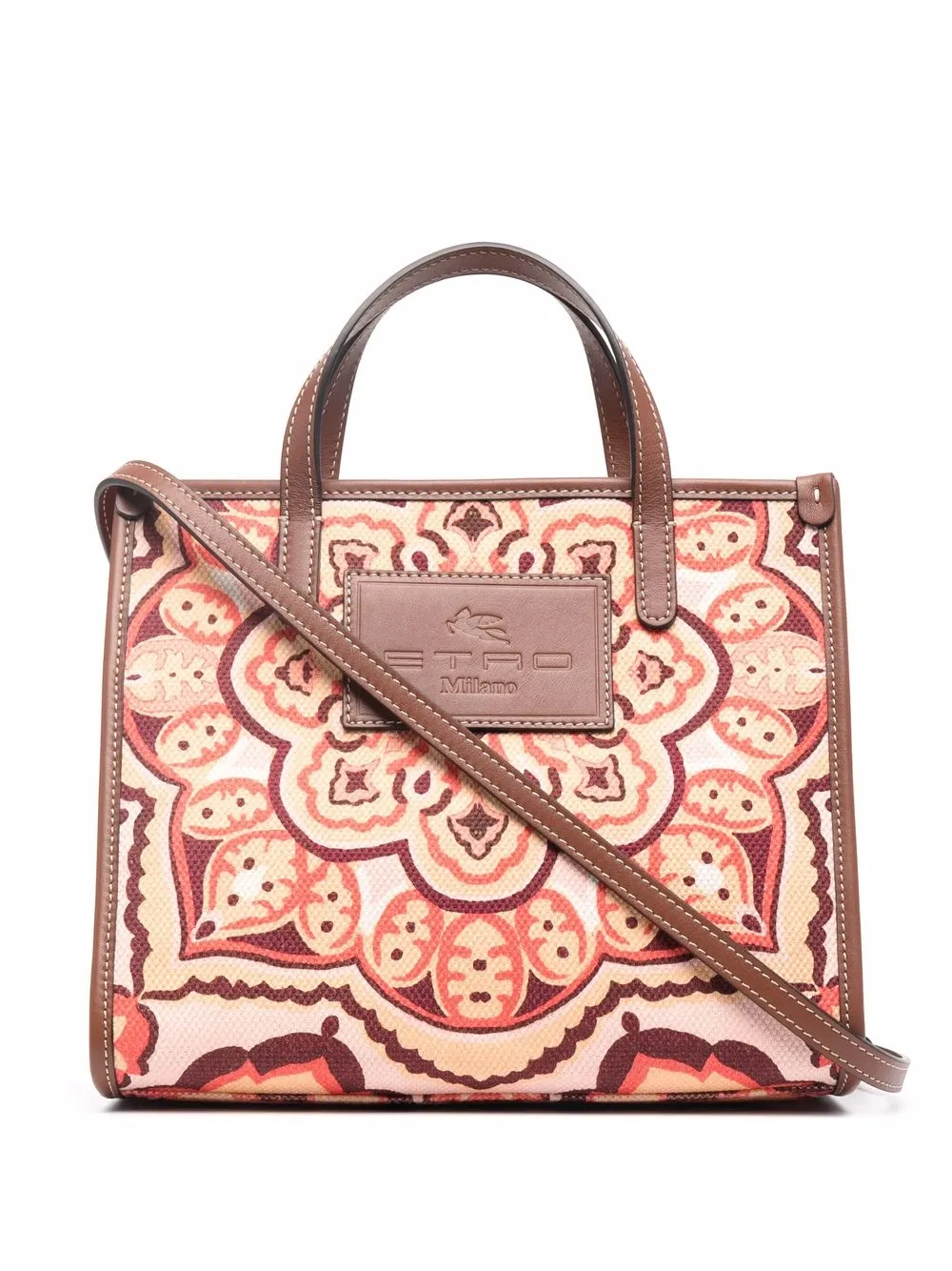

ETRO tote de lona estampado - Marrón
