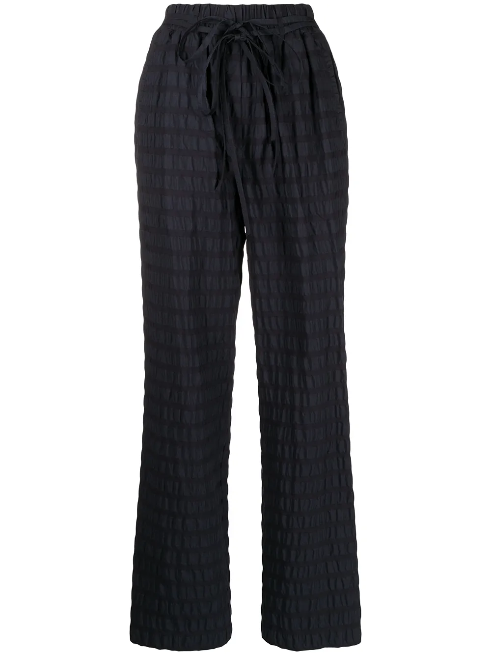 

Le 17 Septembre pantalones rectos texturizados - Azul