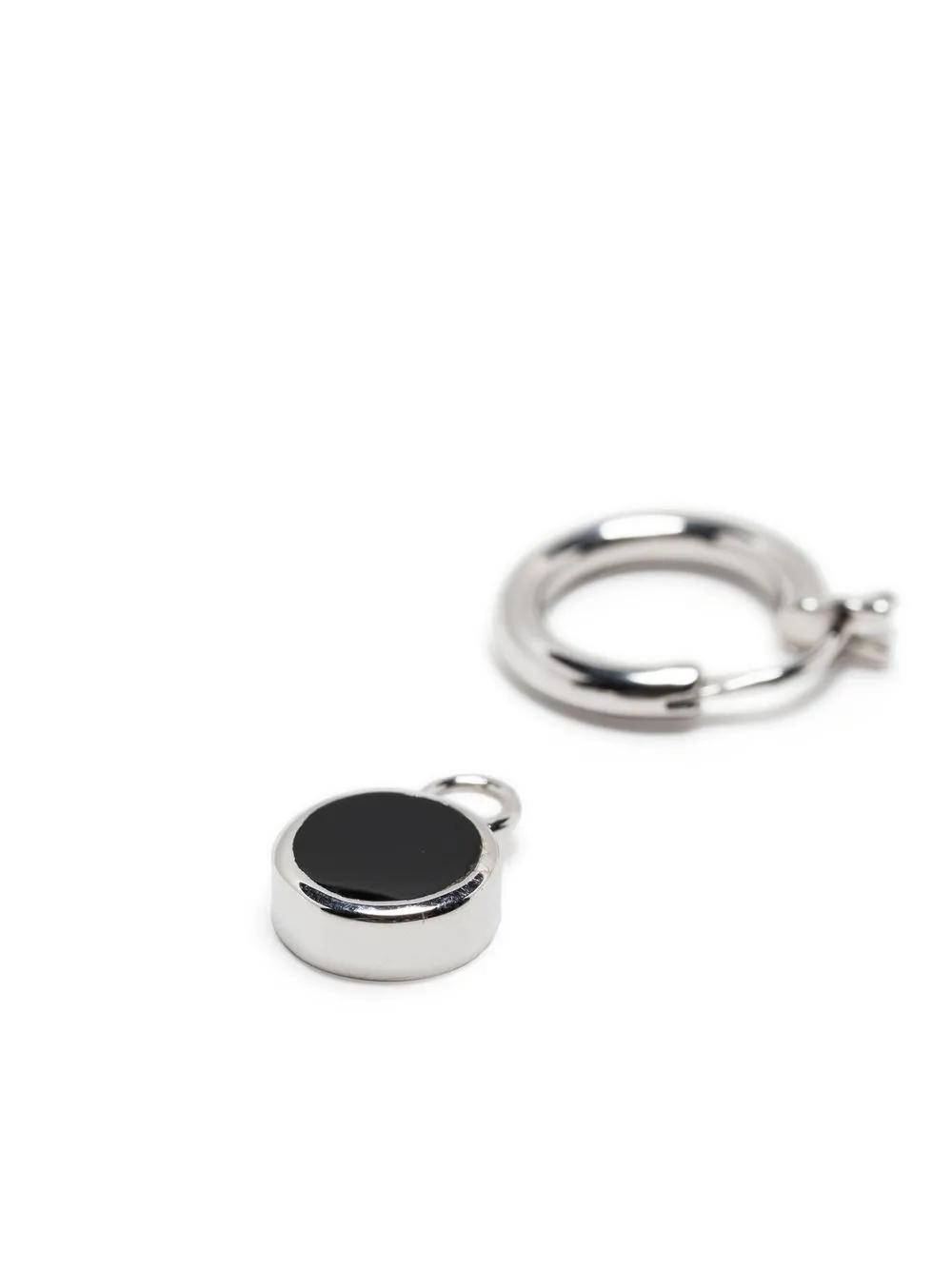 Northskull Oorring met onyx - Zwart
