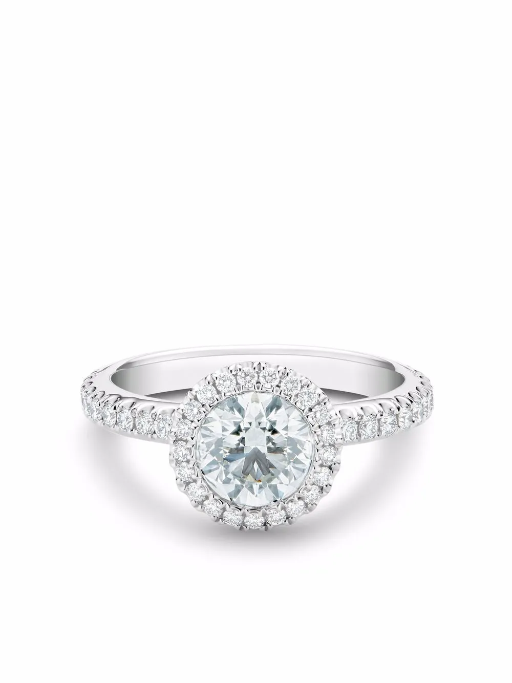 

De Beers Jewellers anillo Aura en platino con diamantes - Plateado