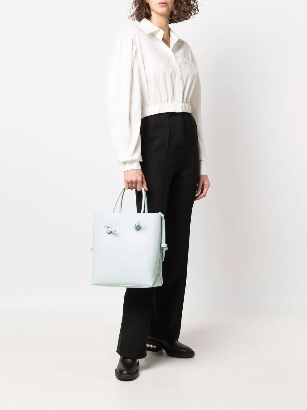 Marsèll Noda leren shopper - Blauw