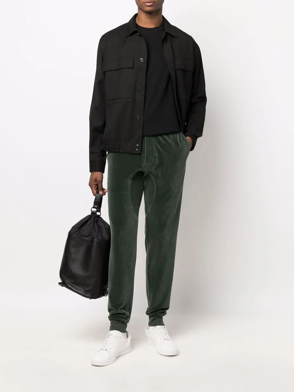 TOM FORD Broek met trekkoord - Groen