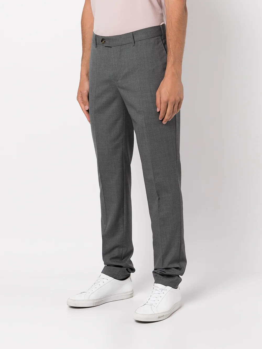  Brunello Cucinelli Klassische Slim Fit Hose   Grau 