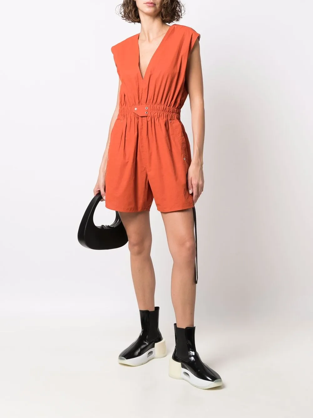 Rick Owens DRKSHDW Playsuit met V-hals - Oranje