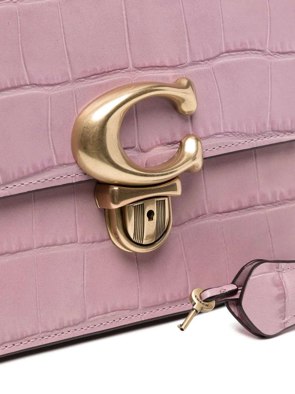 Coach Studio crocembossed Shoulder Bag Farfetch