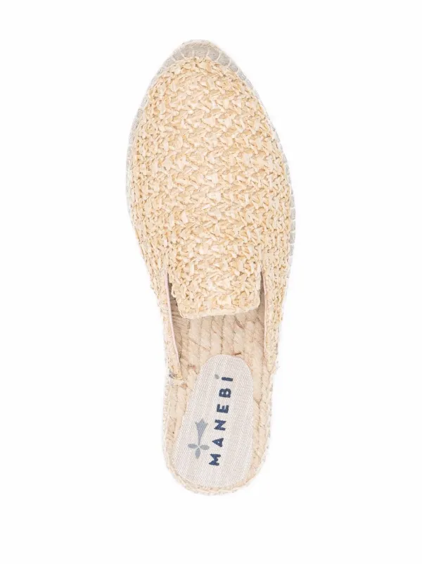 Manebi raffia espadrilles cheap